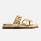 PAPETE DOURADA PLATINO COURO FIVELA A 12016 0082 0043 AREZZO